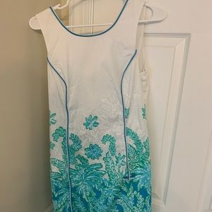 Lilly Pulitzer size8 green,blue,white floral dress